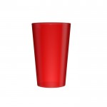 Wiederverwendbarer Trinkbecher mit Logo und ohne BPA Farbe Rot