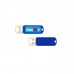 Günstiger USB-Stick mit digitalem Aufdruck Farbe blau