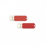 Günstiger USB-Stick Ansicht mit Druckbereich Farbe rot