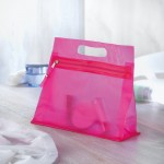 Bedruckte transparente Kulturtasche Farbe pink Stimmungsbild 4