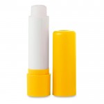 Lippenbalsam mit Logo bedrucken Farbe gelb erste Ansicht