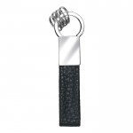 Schlüsselanhänger aus Leder für Werbung Farbe schwarz