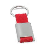 Schlüsselanhänger mit buntem Siebdruck Farbe rot