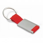 Schlüsselanhänger mit buntem Siebdruck Farbe rot fünfte Ansicht