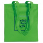 Günstige bedruckte Taschen für Werbung Farbe grün Ansicht mit Logo 1