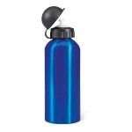 Bedruckte sportliche Flasche aus Aluminium Farbe blau