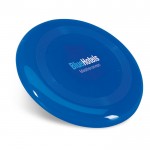 Mit Ihrem Logo bedruckte Frisbee-Scheibe Farbe blau Ansicht mit Logo 1