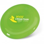 Mit Ihrem Logo bedruckte Frisbee-Scheibe Farbe grün Ansicht mit Logo 1