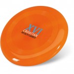 Mit Ihrem Logo bedruckte Frisbee-Scheibe Farbe orange Ansicht mit Logo 1
