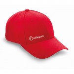 Caps für Firmen-Merchandising Farbe rot Ansicht mit Logo 1