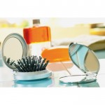 Spiegel mit Haarbürste Farbe silber Stimmungsbild
