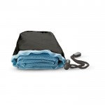 Handtuch in Nylontasche als Werbegeschenk Farbe blau
