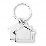 Zwei Hausdesigns an Ihrem Schlüsselanhänger Farbe glänzendes silber zweite Ansicht