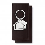 Zwei Hausdesigns an Ihrem Schlüsselanhänger Farbe glänzendes silber dritte Ansicht
