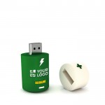 Herstellung von 3D-USB-Sticks für Merchandising Ansicht mit Druckbereich