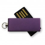 Kleiner USB-Stick für den Schlüsselanhänger bedrucken Farbe violett