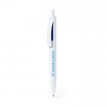 Kugelschreiber aus recyceltem Kunststoff mit blauer Tinte Ansicht mit Druckbereich