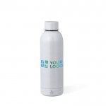Flasche aus recyceltem Edelstahl in Metallic-Farben, 500 ml Ansicht mit Druckbereich