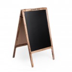 Tafel mit doppelseitiger und klappbarer Holzkante Ansicht mit Druckbereich