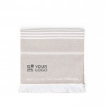 Pareo-Handtuch aus recycelter Baumwolle und Polyester Ansicht mit Druckbereich