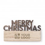 Magnet mit Botschaft Merry Christmas Ansicht mit Druckbereich