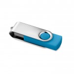 USB-Stick 3.0 mit exklusivem Siebdruck Farbe türkis