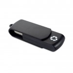 USB-Stick aus recyceltem Kunststoff als Werbegeschenk Farbe schwarz