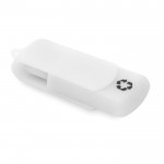 USB-Stick aus recyceltem Kunststoff als Werbegeschenk Farbe weiß