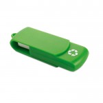 USB-Stick aus recyceltem Kunststoff als Werbegeschenk Farbe grün