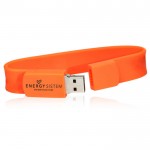 Bedrucktes USB-Armband als Werbegeschenk Farbe orange