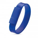Bedrucktes USB-Armband als Werbegeschenk Farbe blau