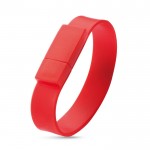 Bedrucktes USB-Armband als Werbegeschenk Farbe rot