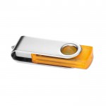 USB-Stick mit transparentem Gehäuse Werbeartikel Farbe orange