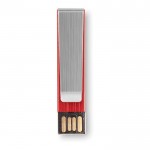 Bedruckter USB-Stick mit Clip Farbe rot