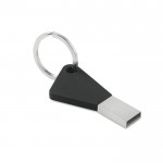 USB-Schlüssel aus Silikon mit Aufdruck und Logo Farbe schwarz