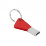 USB-Schlüssel aus Silikon mit Aufdruck und Logo Farbe rot