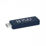 Moderner USB-Stick mit Licht bedrucken, Farbe blau
