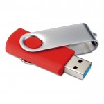 USB-Stick 3.0 mit exklusivem Siebdruck Farbe rot