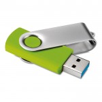 USB-Stick 3.0 mit exklusivem Siebdruck Farbe lindgrün