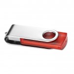 Transparenter USB-Speicher Version 3.0, Farbe rot