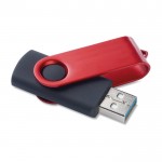USB-Stick mit Farbclip und mit Höchstgeschwindigkeit, Farbe rot