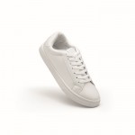 Leichte Sneaker aus Kunstleder mit Gummisohle, Größe 37 Farbe weiß zweite Ansicht