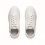 Leichte Sneaker aus Kunstleder mit Gummisohle, Größe 37 Farbe weiß neunte Ansicht