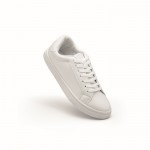 Leichte Sneaker aus Kunstleder mit Gummisohle, Größe 40 Farbe weiß zweite Ansicht
