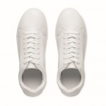Leichte Sneaker aus Kunstleder mit Gummisohle, Größe 41 Farbe weiß neunte Ansicht