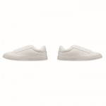 Leichte Sneaker aus Kunstleder mit Gummisohle, Größe 44 Farbe weiß sechste Ansicht