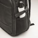 RPET Laptop-Rucksack mit mehreren gepolsterten Taschen 15'' Farbe schwarz fünftes Detailbild
