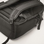 RPET Laptop-Rucksack mit mehreren gepolsterten Taschen 15'' Farbe schwarz sechstes Detailbild