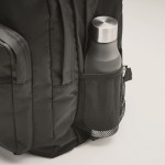 Laptop-Rucksack aus RPET-Polyester mit Taschen und Polsterung 15'' Farbe schwarz fünftes Detailbild