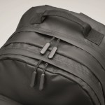 Laptop-Rucksack aus RPET-Polyester mit Taschen und Polsterung 15'' Farbe schwarz sechstes Detailbild